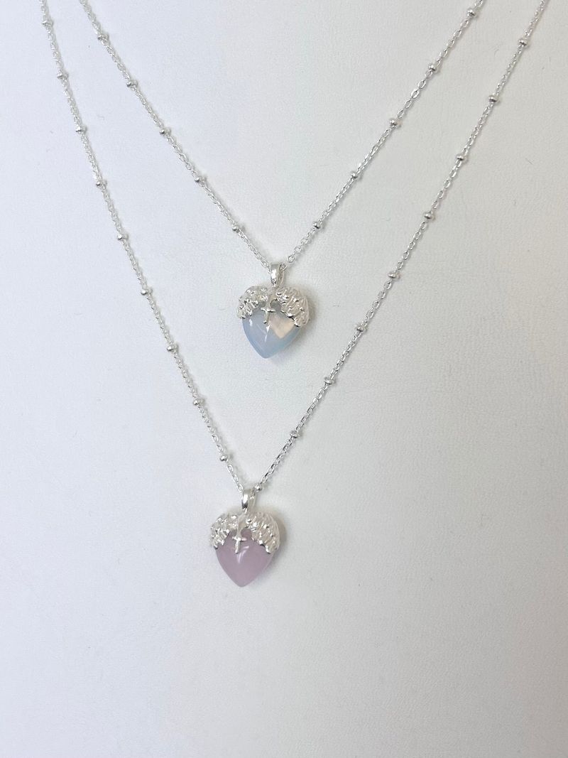 Seraphim Necklace(Pink,Opal)