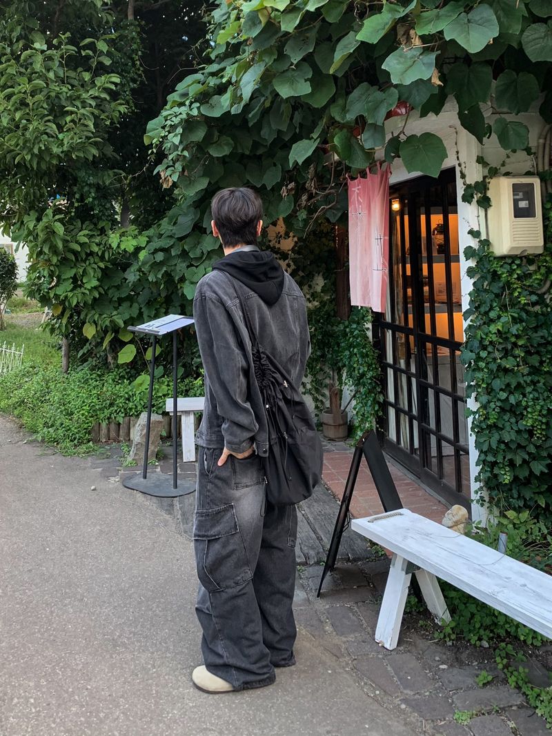 Kuro hood denim jacket