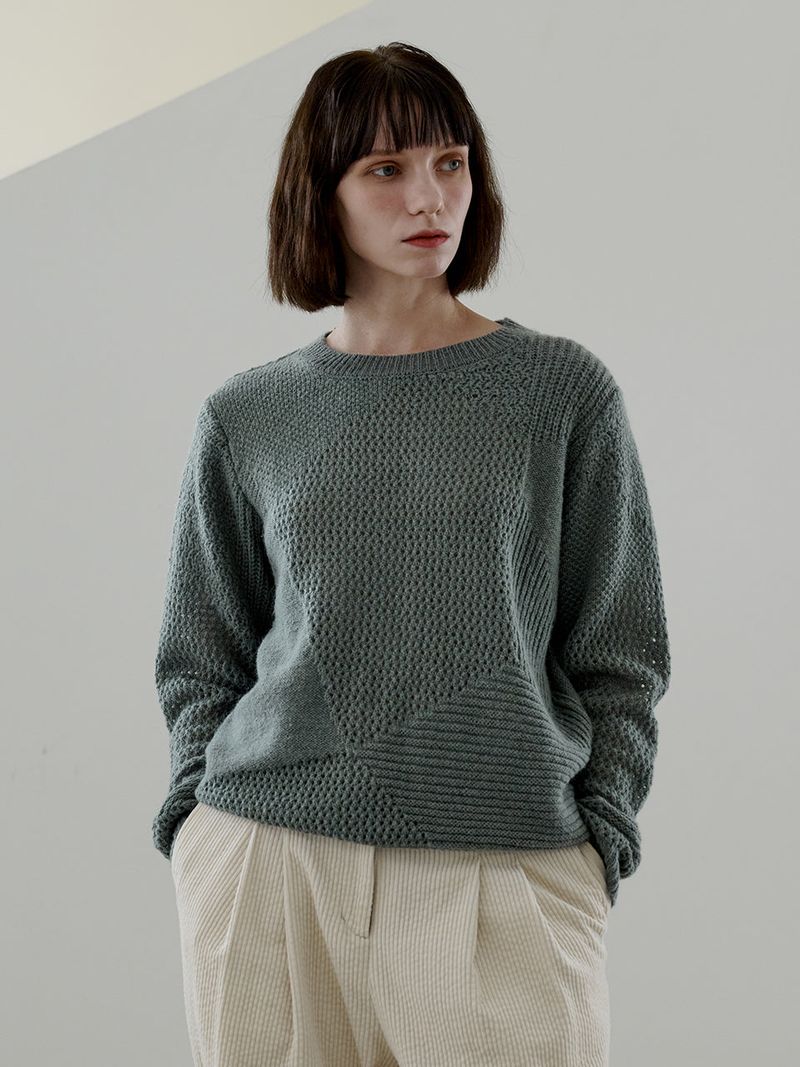 GRAIN SEE THROUGH KNIT