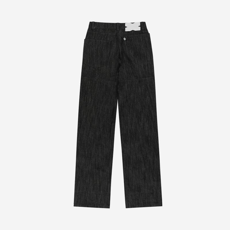 Metal Denim Pants / Black