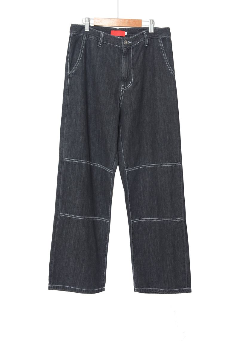 stitch work denim pants