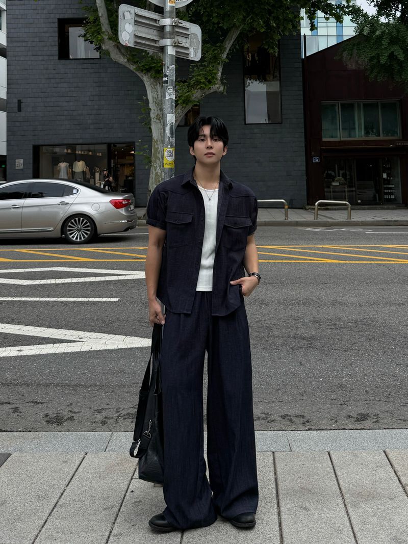 Mir banding denim pants