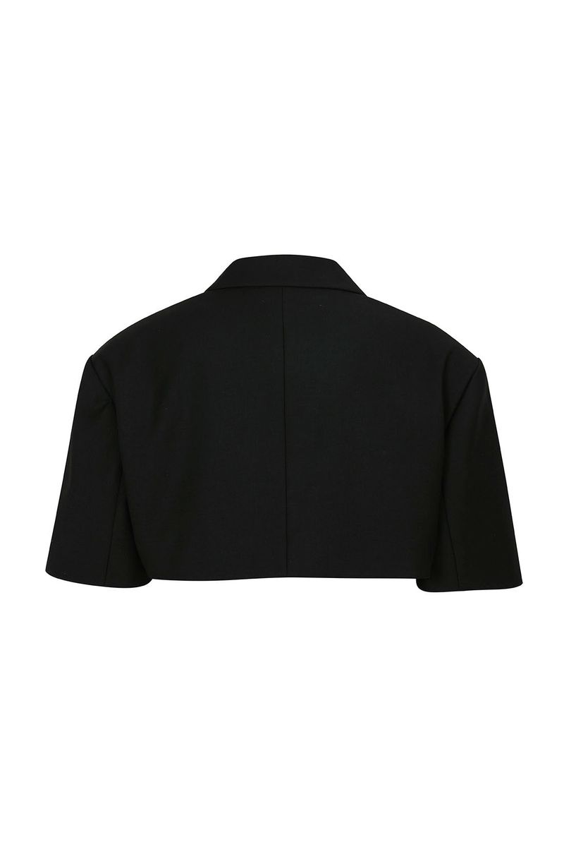 [MADE] HALF CUT_OUT JACKET BLACK