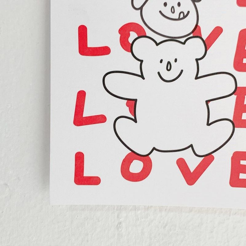 POSTCARD_LOVE LOVE LOVE