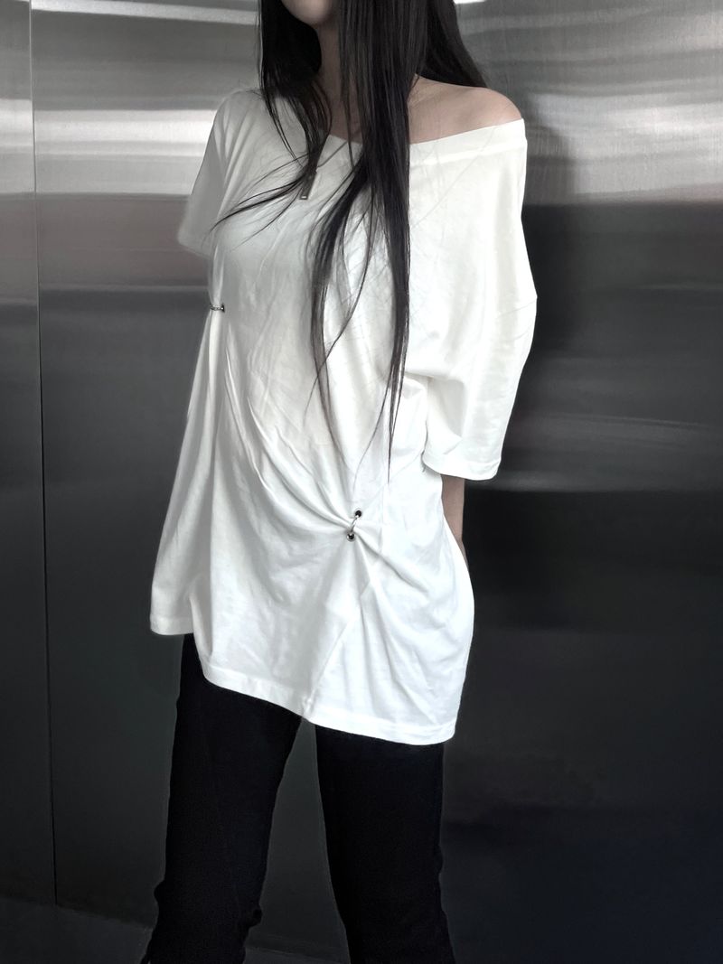 piercing ring one off short sleeve (2color)