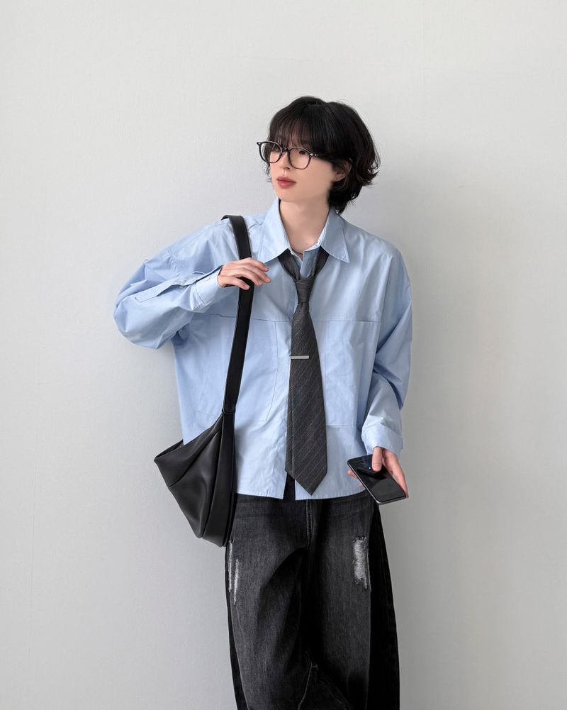 YOURNUS(ユアナス)の「Jade Crop Over Shirt(Tops)」