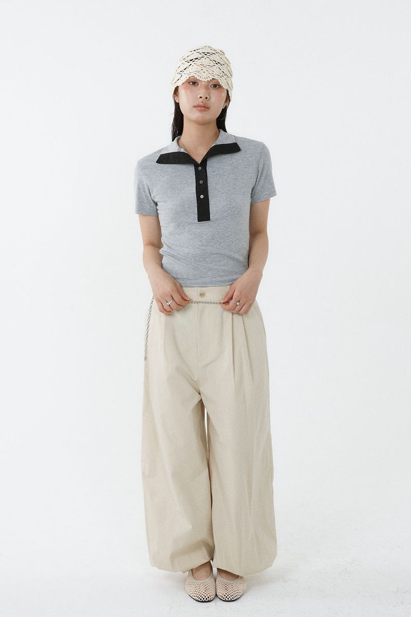 TWO-TUCK JOGGER PANTS_CREAM