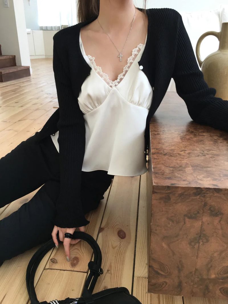 Owen frill cardigan