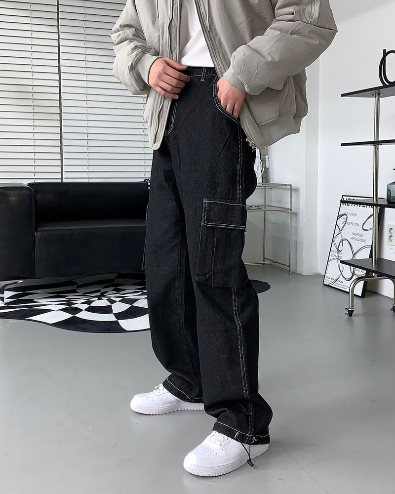 RU Planned Cargo String Wide Pants