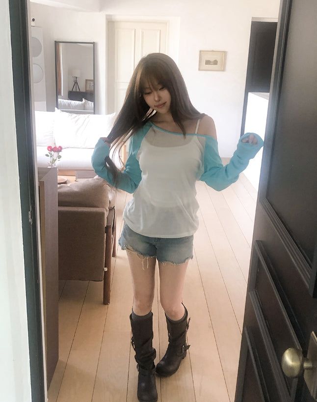 Perry Back Pocket Short Denim Shorts