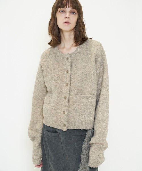 FLUFFY KNIT CARDIGAN