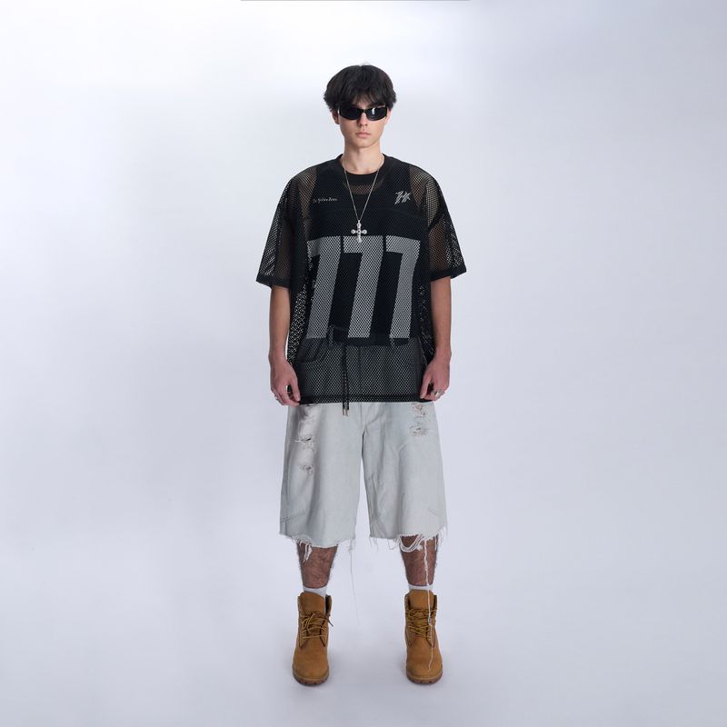 HADES 777 JERSEY MESH - BLACK