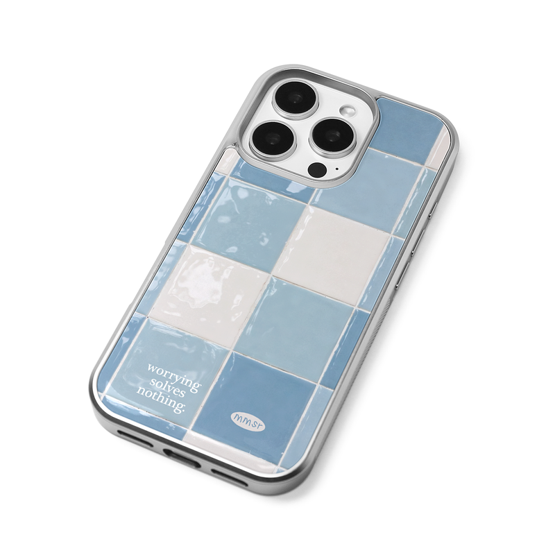 (silver frame) holiday epoxy bumper case (tile 01)