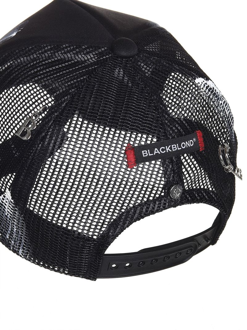 BBD Never Stop Painted Trucker Mesh Cap (Black)