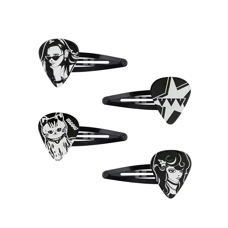 VVV（ブイブイブイ）の「[SET] Funky Logo Pick Hairpin _ Black（Hair Accessories）」