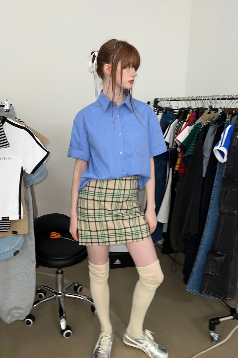 ORIGINAL MINI CHECK SKIRT (BEIGE)