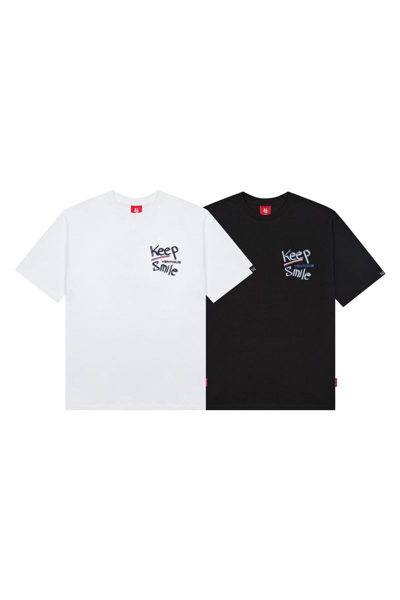 Keep smile T-shirt 2color