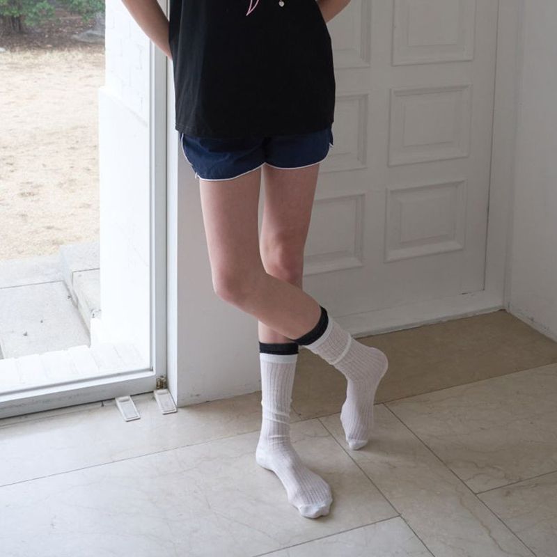 Soft Layer Rib Socks_2 color