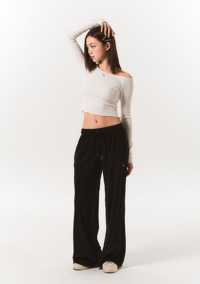 smooth off shoulder top - ivory