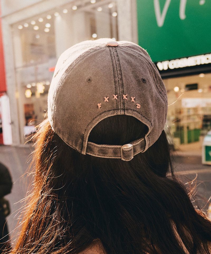 MESSAGE STRAPBACK DIRTY -CHARCOAL/CORAL-