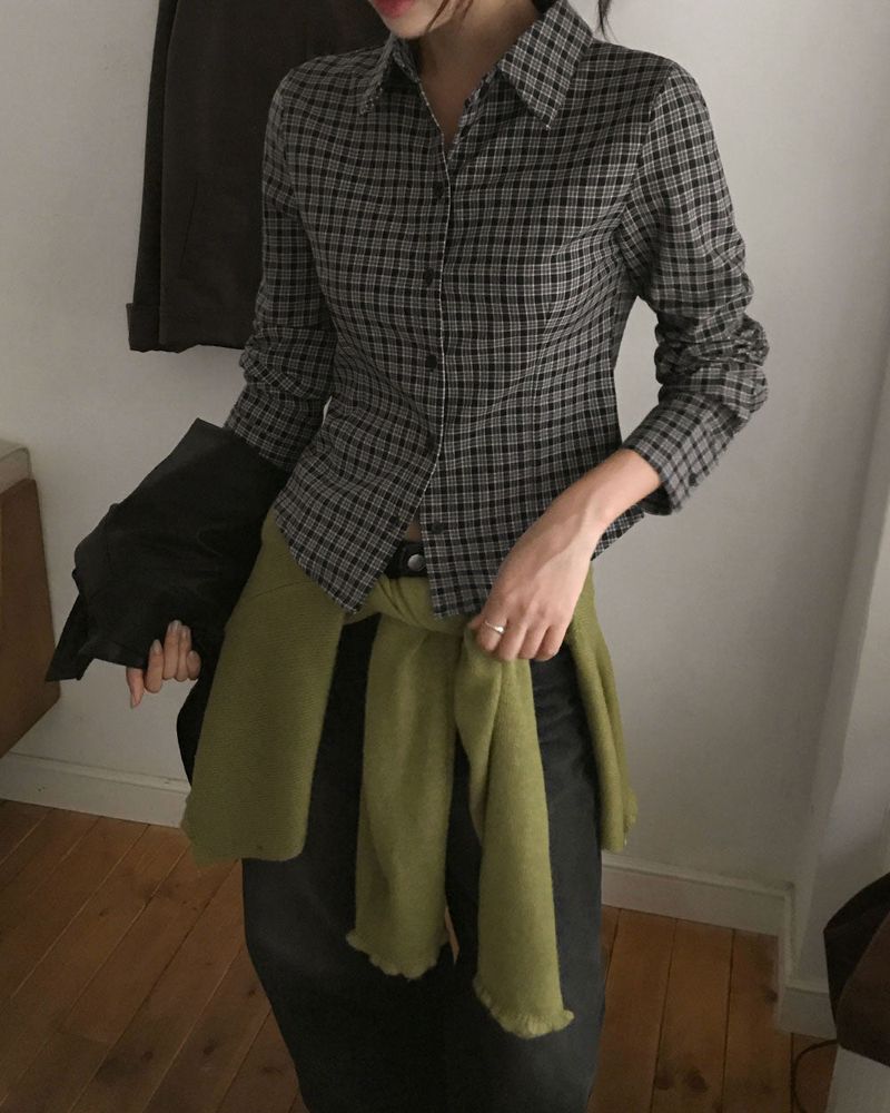 [ORIGINAL] Trick Slim Fit Check Shirt