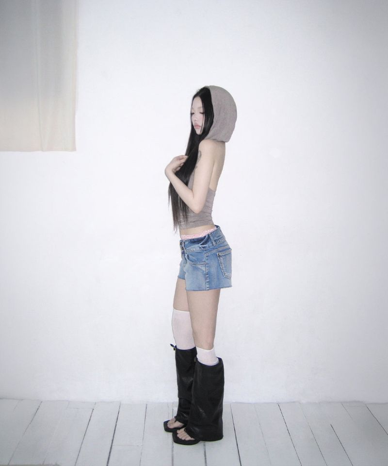 drape hoodie top (3colors)