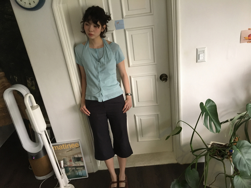 Linear Capri Pants (2color)
