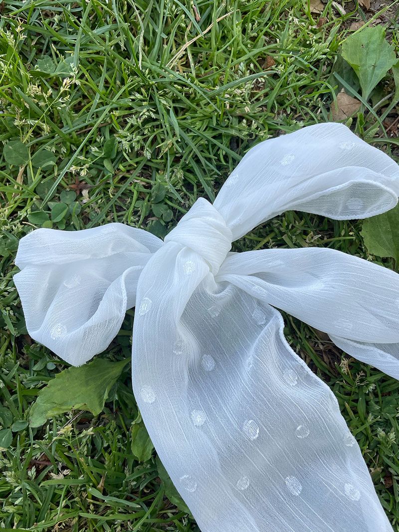 Tiny Dot Scarf (white)