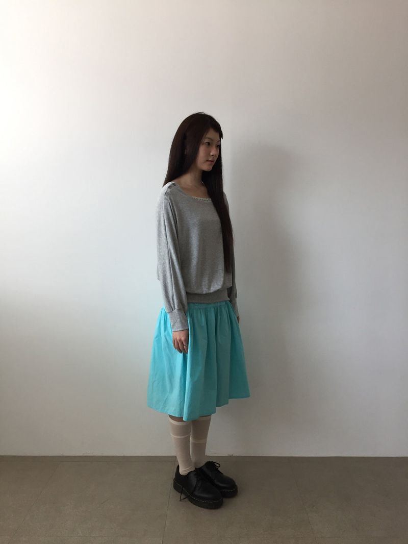 ペールブルームミディスカート (3color)