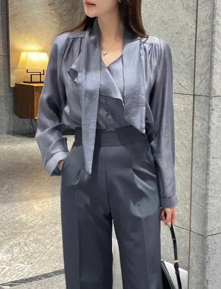 iam mari（アイアム マリ）の「Desha Ruffle Tie Puff Blouse（Tops）」