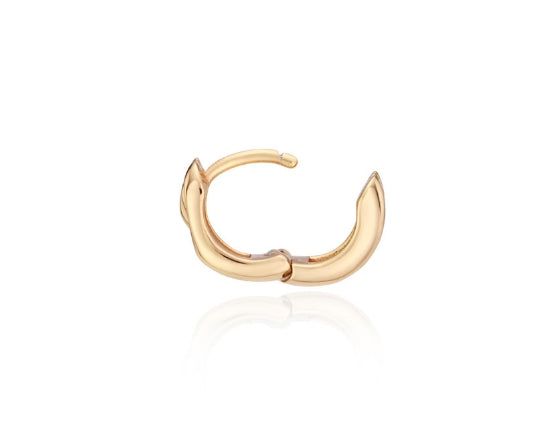 26SS★ Triple Silver Cutout One-Touch Earrings S