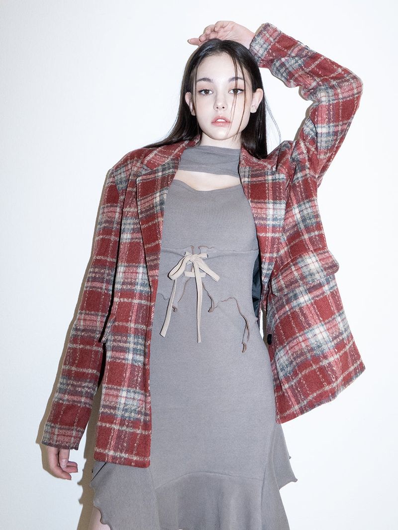 x Kyla Corste Wool Jacket (RED)
