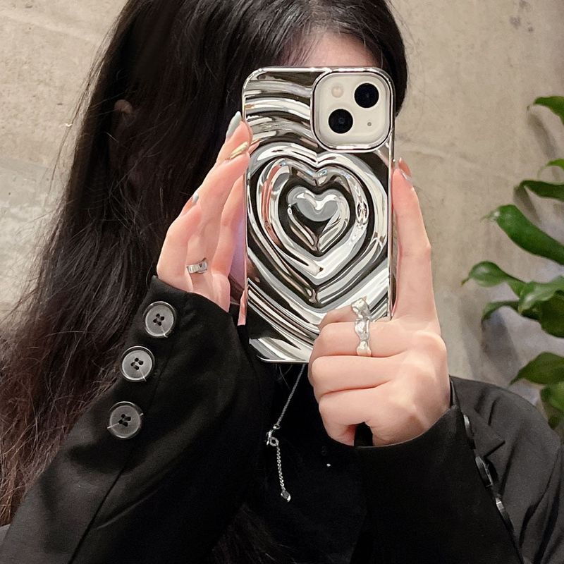 3D HEART COLOR PHONE CASE