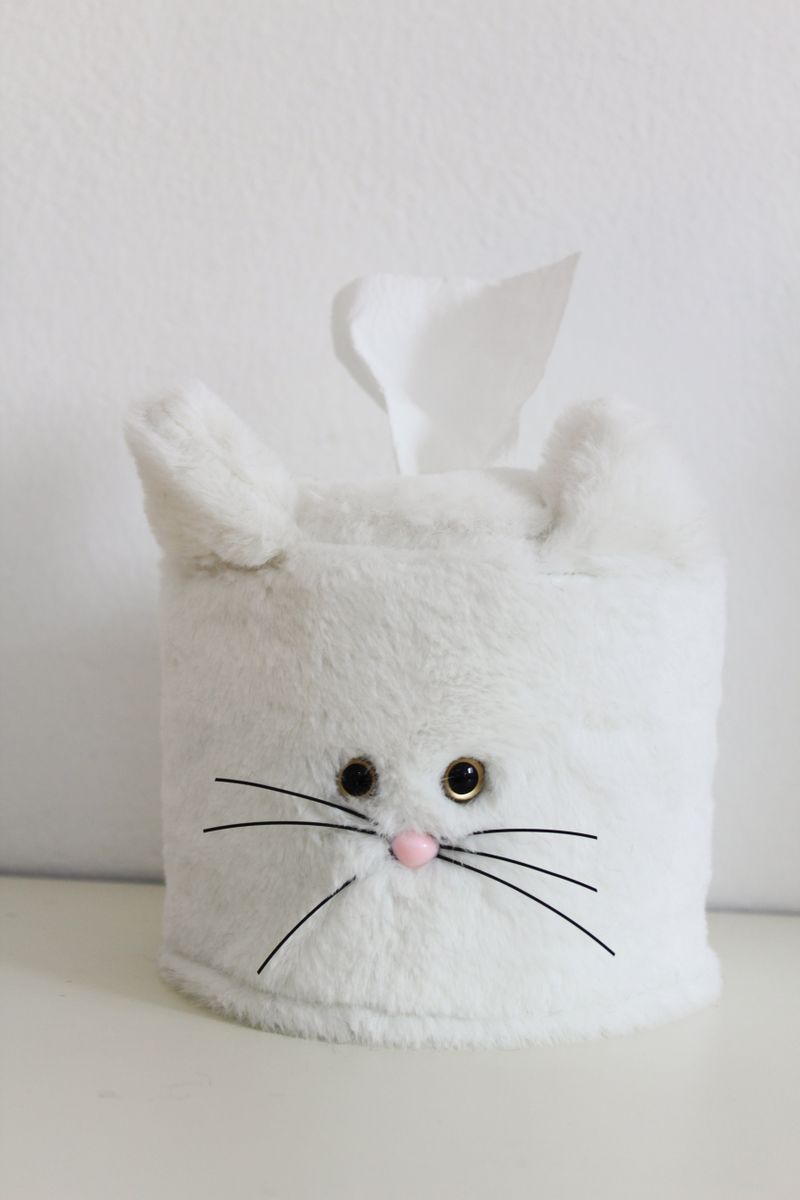kitten roll tissue cover, tissue case