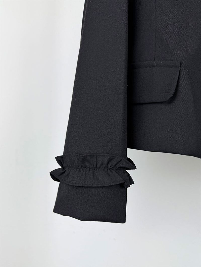 ROUND COLLAR FRILL JACKET (2C)