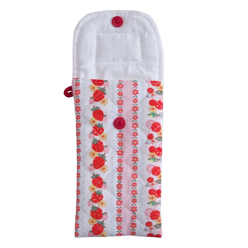 Pencil Pouch_Quilted Red Strawberry