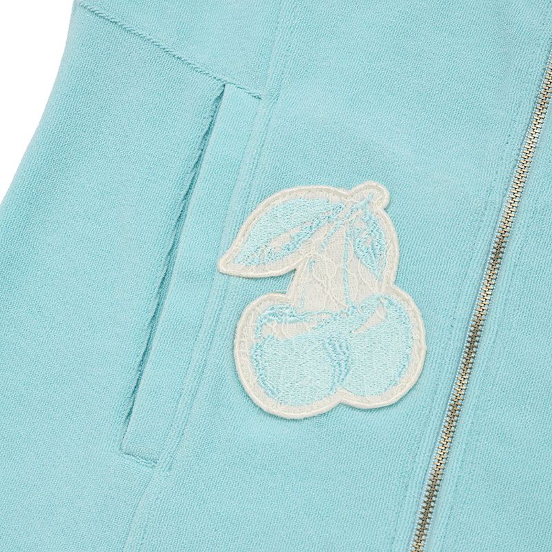 BOUQUET GIRL BIKER TERRY JACKET [ICE]