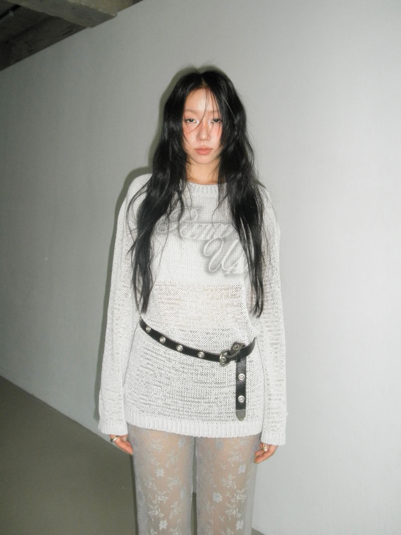 SOFT SHEER KNIT - LIGHT GREY