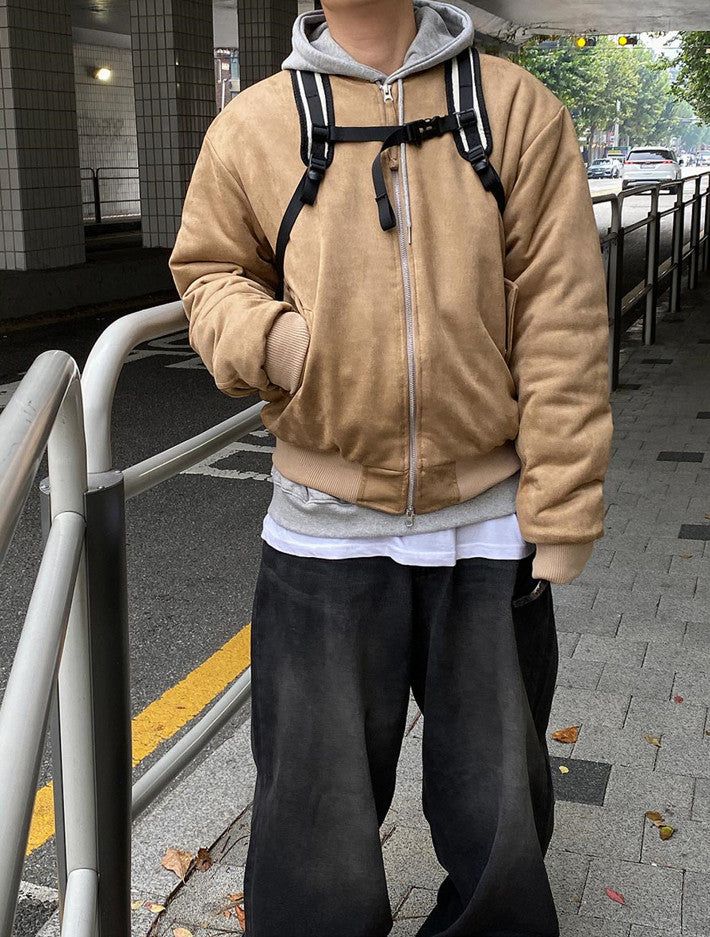 No.0480 6oz suede bomber JK (4color)