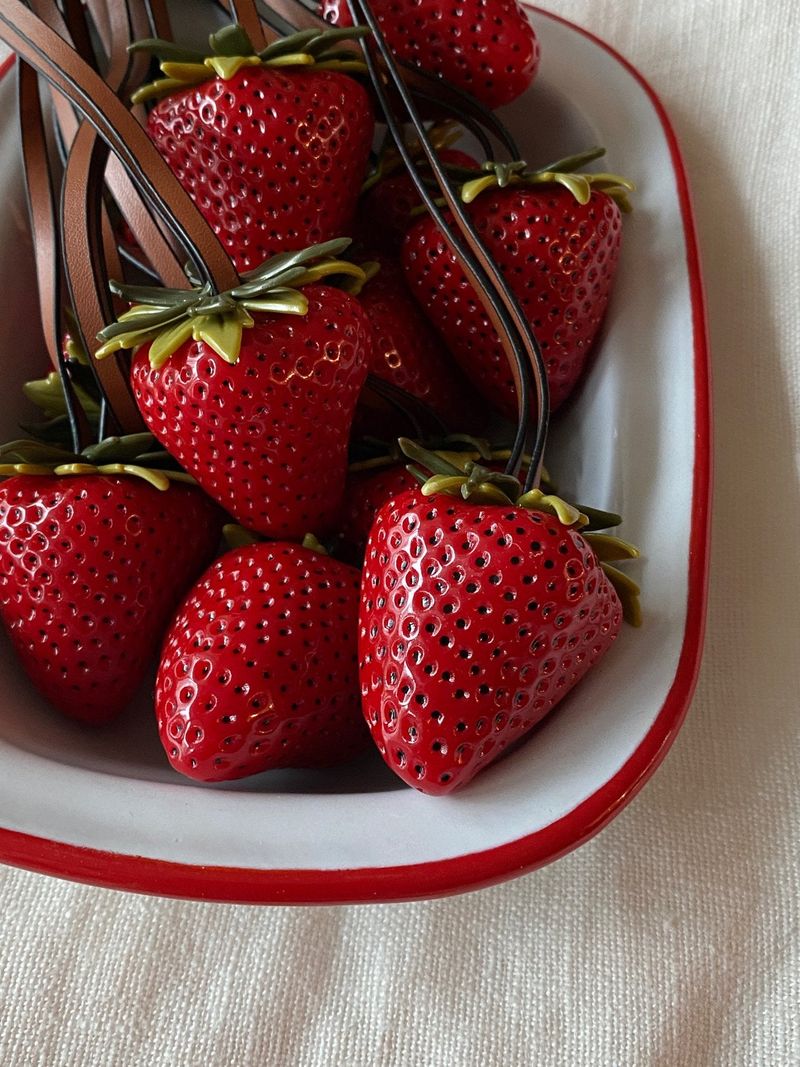 STRAWBERRY KEYRING BAG CHARM / TREEFORFIVE345