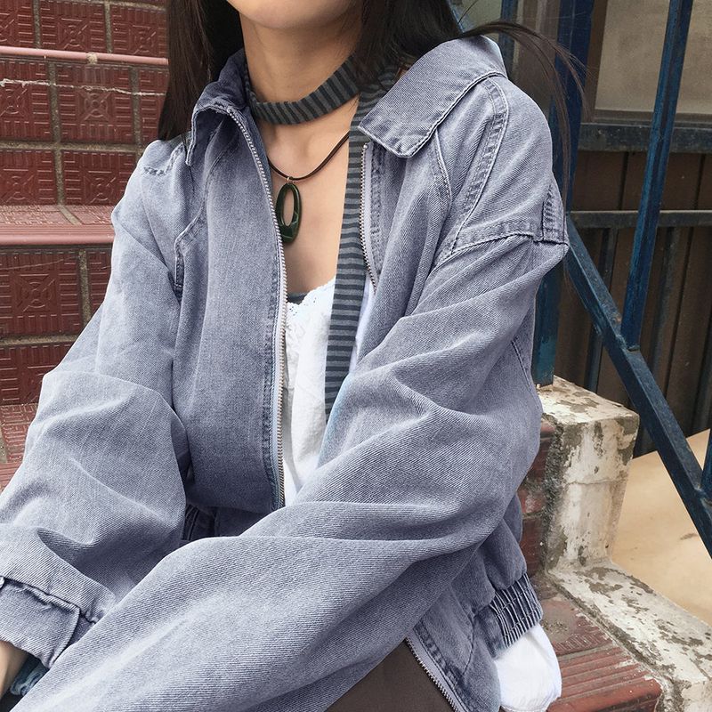 Harder tornado cut-out blouson denim jacket