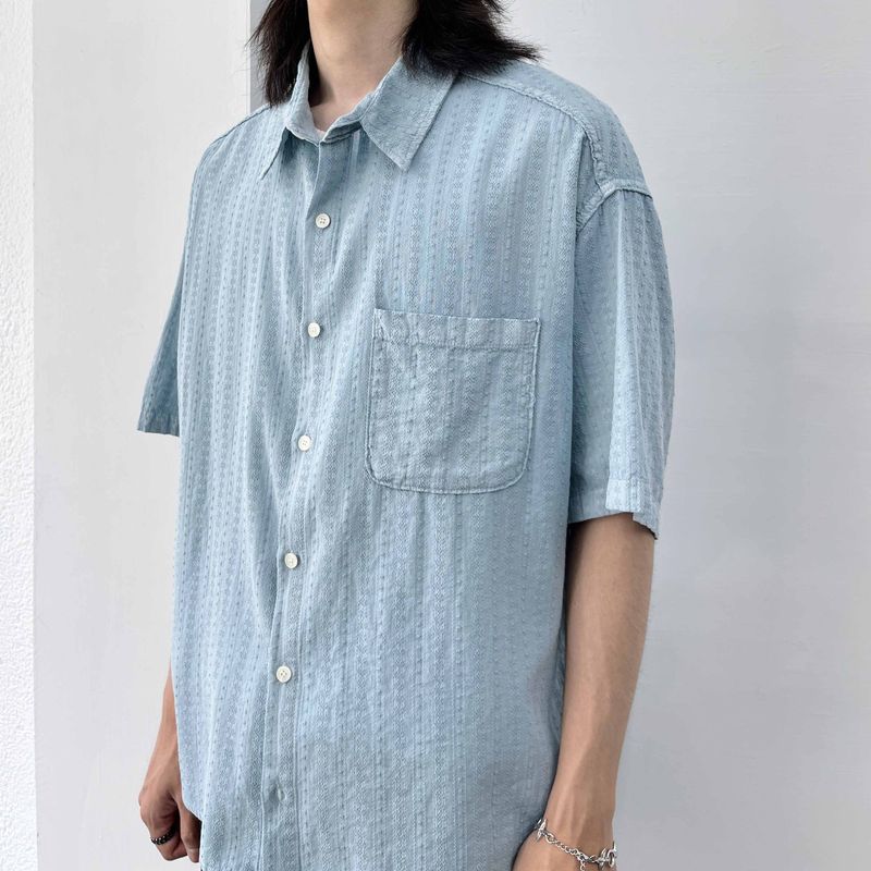 Vertical Line Boxy Shirt