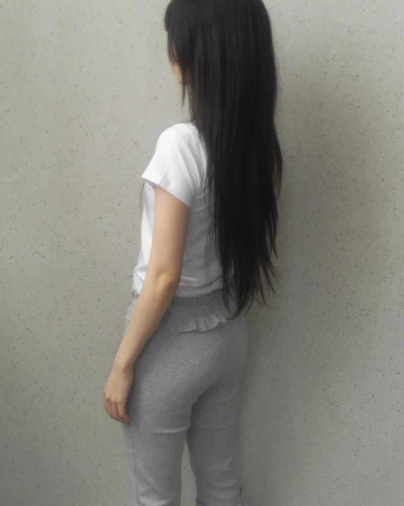 frill leggings pants