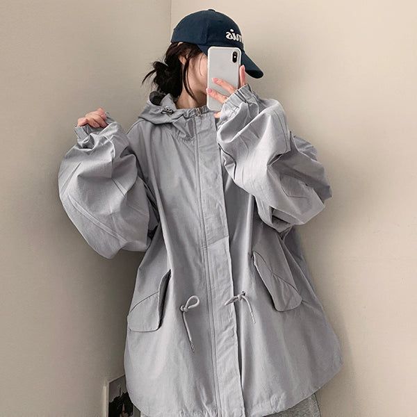 Mowin String Hood Short Bomber Jacket