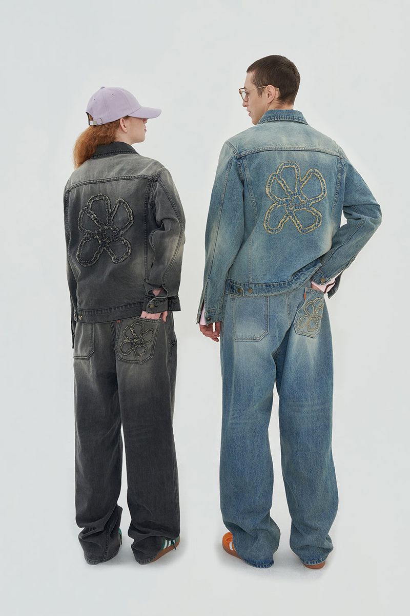 FLOWER DENIM JACKET