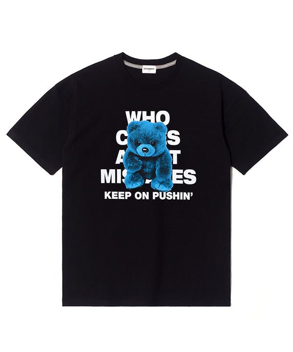 QT8 GARMENTS（キューティーエイトガーメント）の「RG Rough Bear Tee (Black)（Tops）」