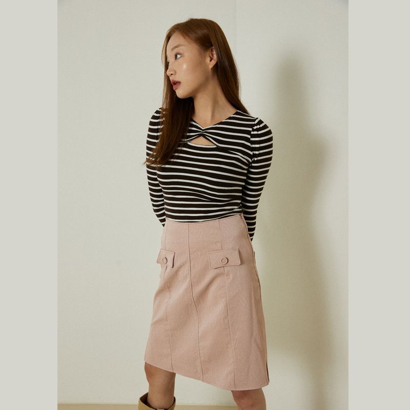 Amber stripes T-shirts (brown)