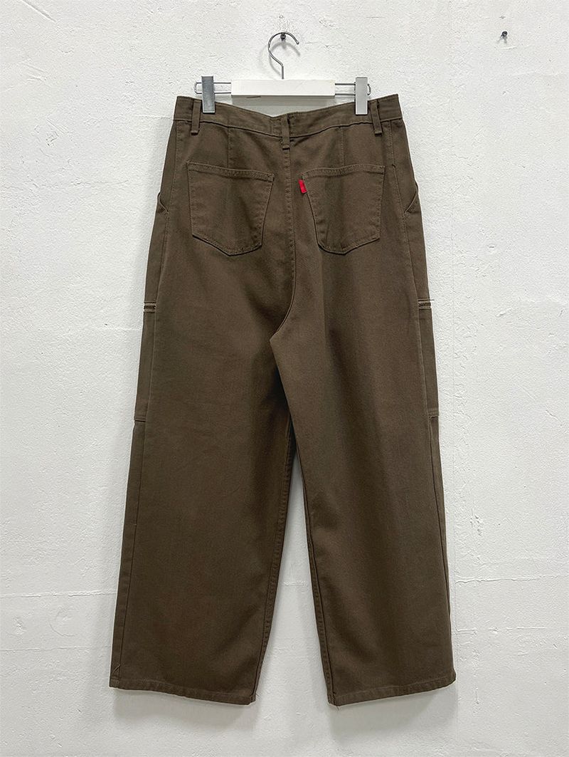 ZIPPER WIDE TROUSER PANTS (3C)
