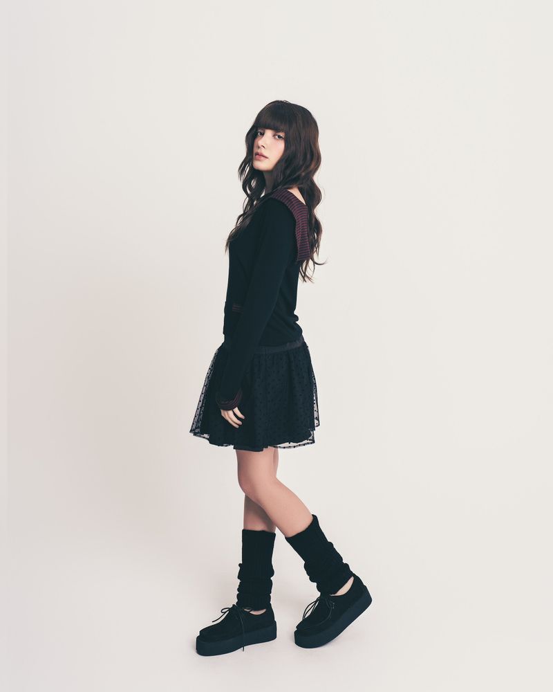dot midi volume skirt