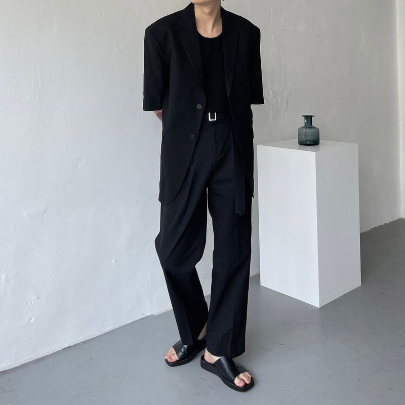 SI Linen Short-Sleeved Jacket (2 colors)